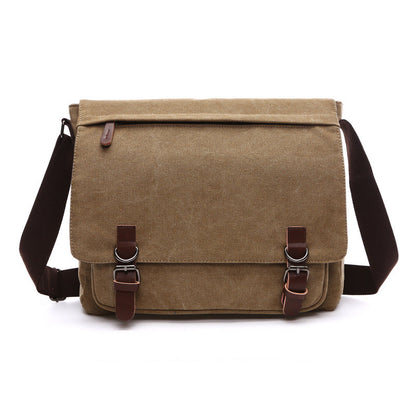 Niki | Men's Shoulder Bag with Flap and Buckles