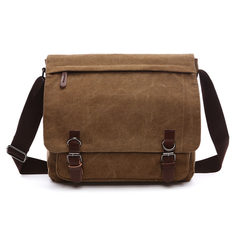 Niki | Men's Shoulder Bag with Flap and Buckles