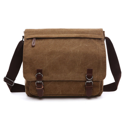 Niki | Men's Shoulder Bag with Flap and Buckles