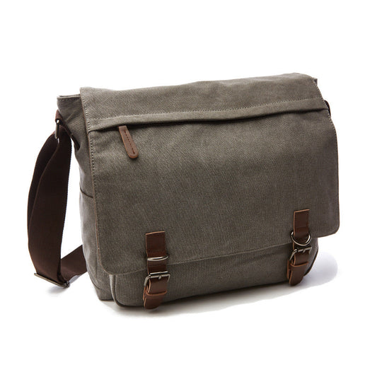 Niki | Men's Shoulder Bag with Flap and Buckles