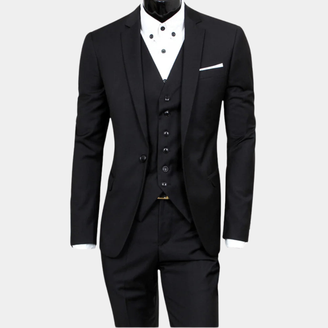 Refined Slim Fit Three-Piece Suit