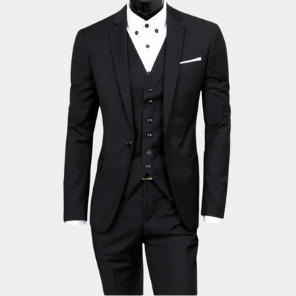 Refined Slim Fit Three-Piece Suit