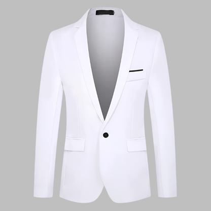 Men's Refined Single-Button Slim Fit Blazer