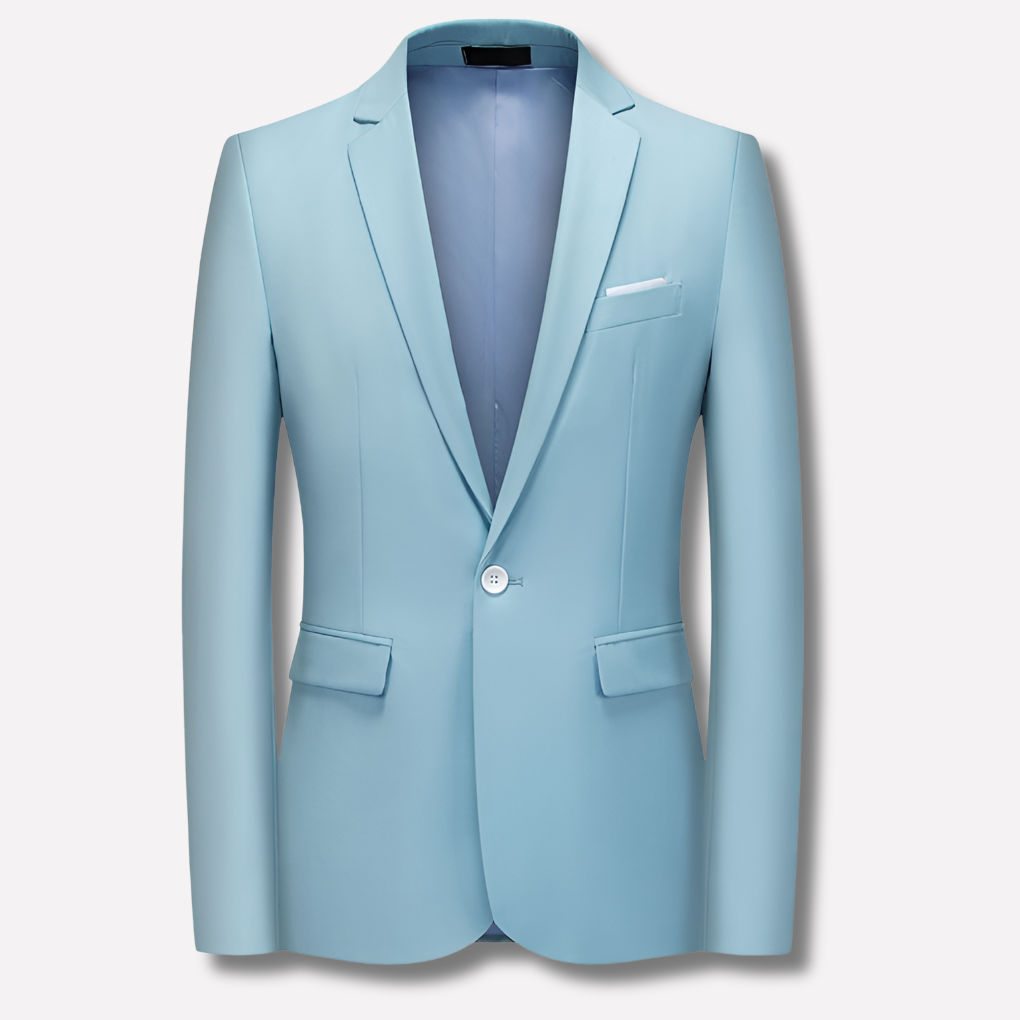 Men's Refined Single-Button Slim Fit Blazer