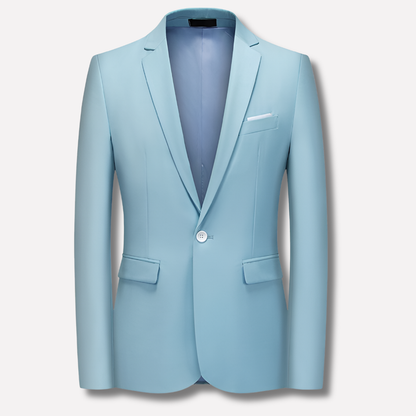Men's Refined Single-Button Slim Fit Blazer