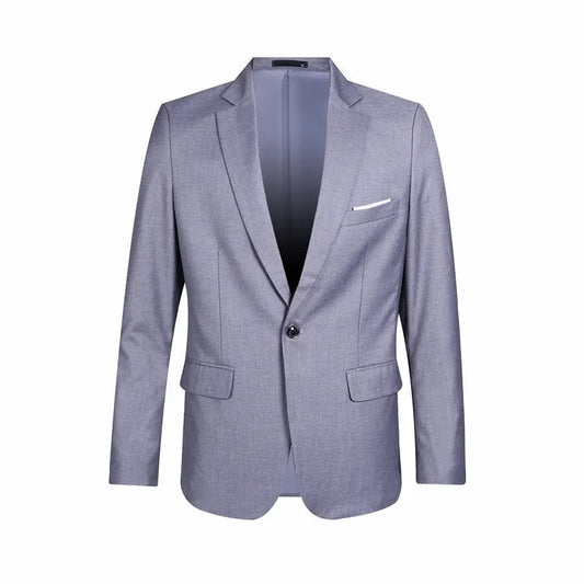 Men's Refined Single-Button Slim Fit Blazer