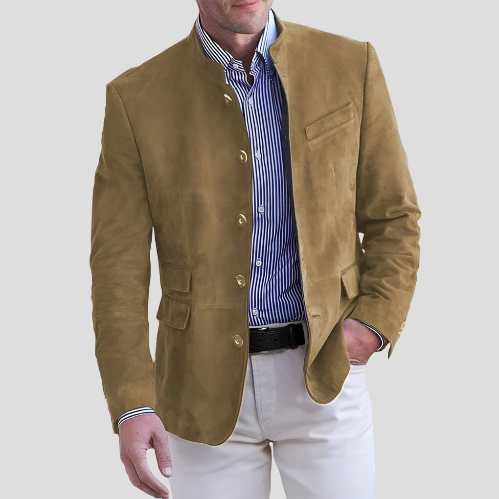 Men's Mandarin Collar Sport Coat