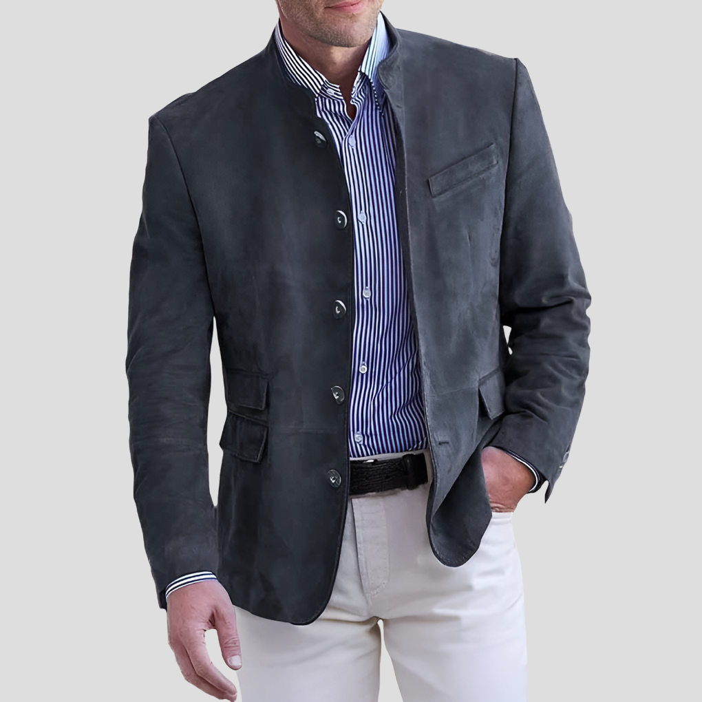Men's Mandarin Collar Sport Coat