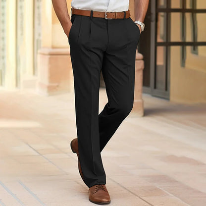 Men's Straight Leg Relaxed Fit Dress Pants