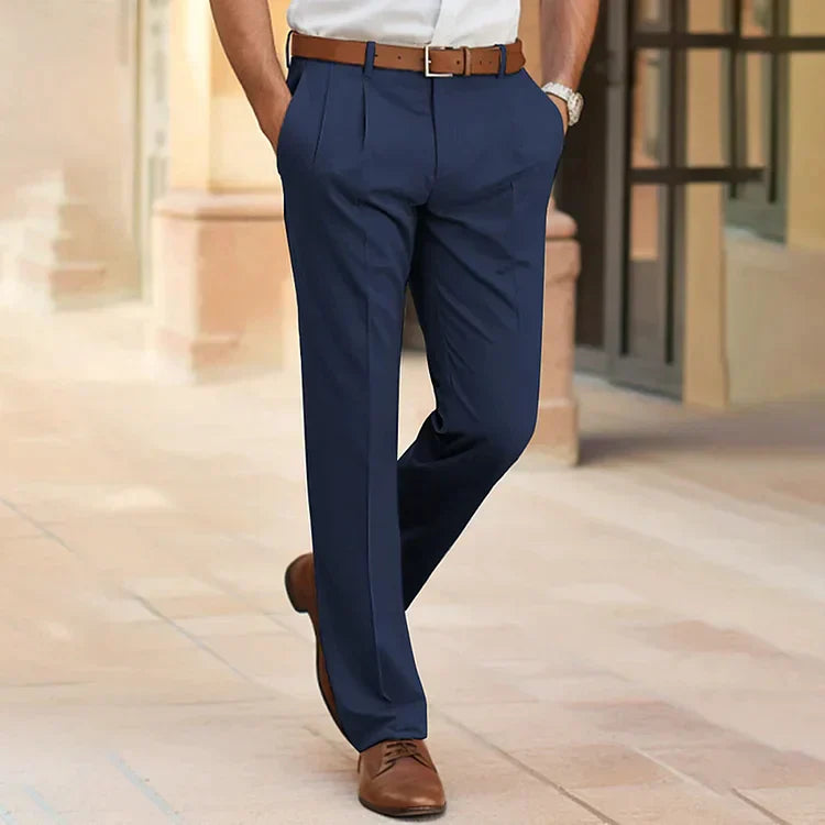 Men's Straight Leg Relaxed Fit Dress Pants