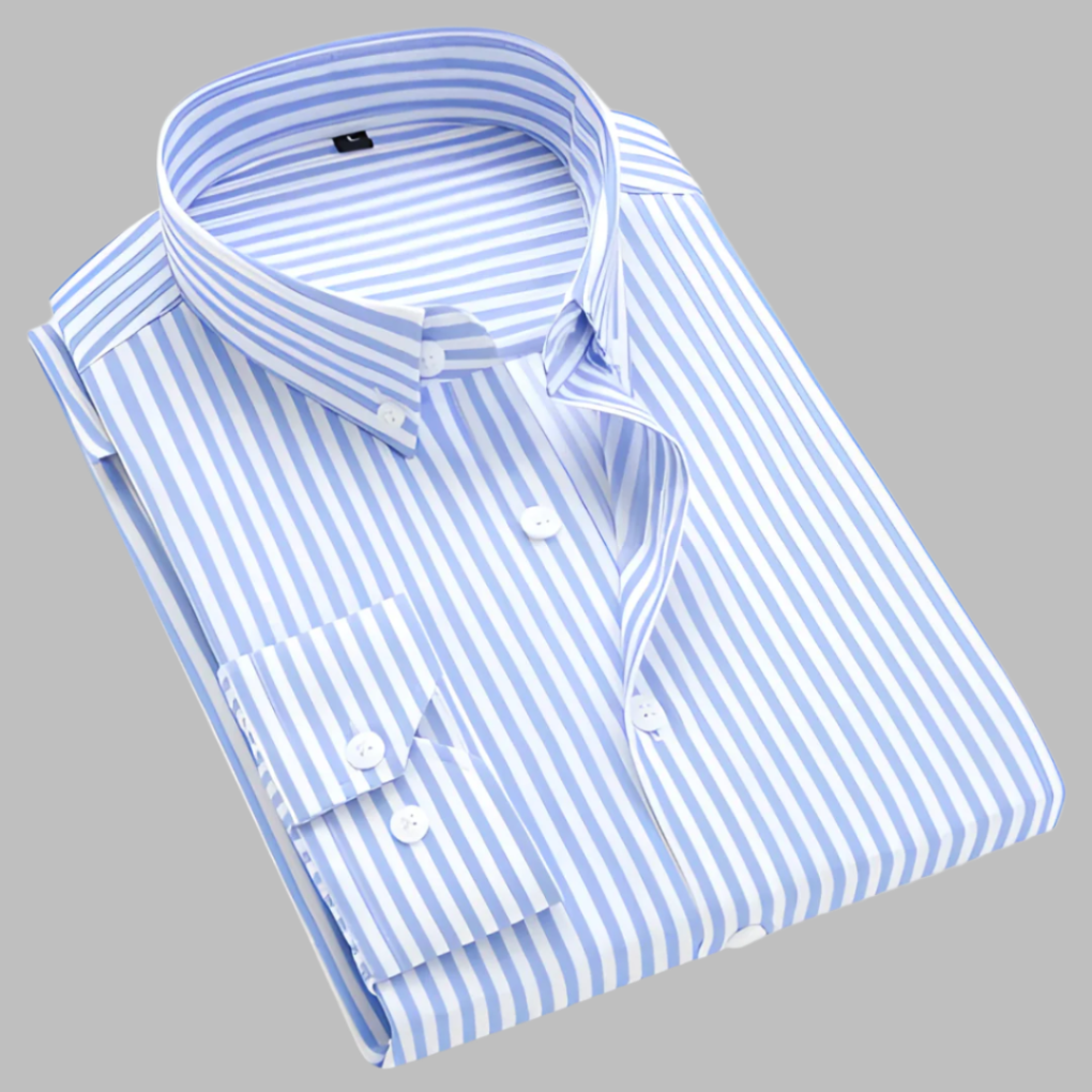 Versatile Striped Button-Down Shirt