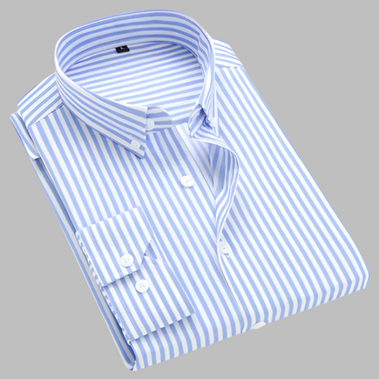 Comfortable Striped Oxford Shirt