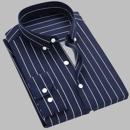 Comfortable Striped Oxford Shirt