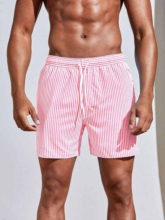 Airy Striped Swim Shorts