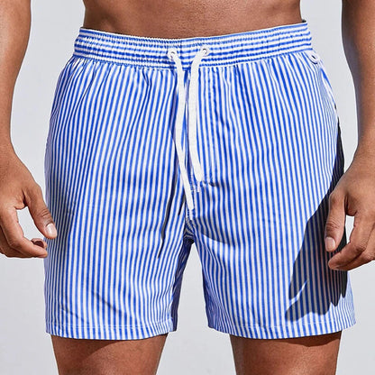 Airy Striped Swim Shorts