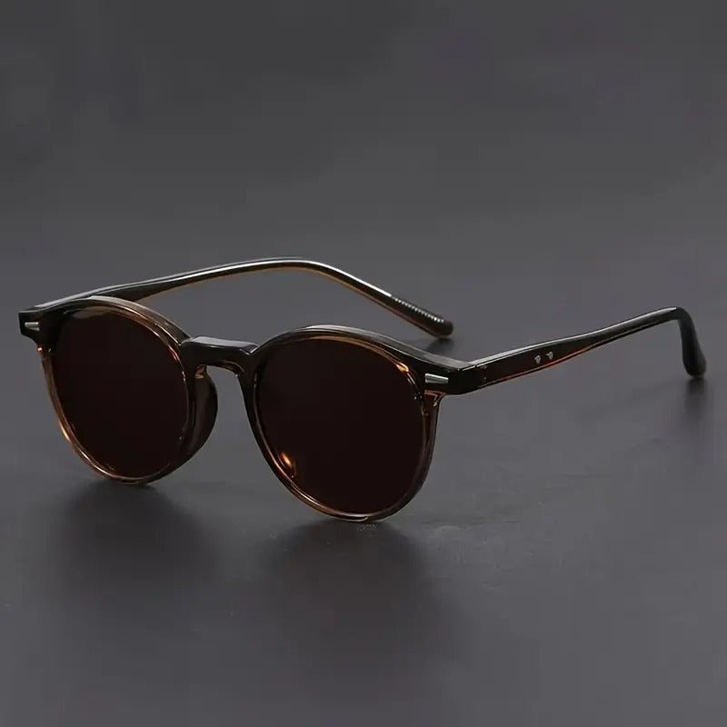 Niki | Men's Sunglasses RetroView – Round Tortoiseshell Glasses with Light Frame