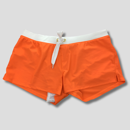 Men's Stylish Swim Shorts with Gold Detail