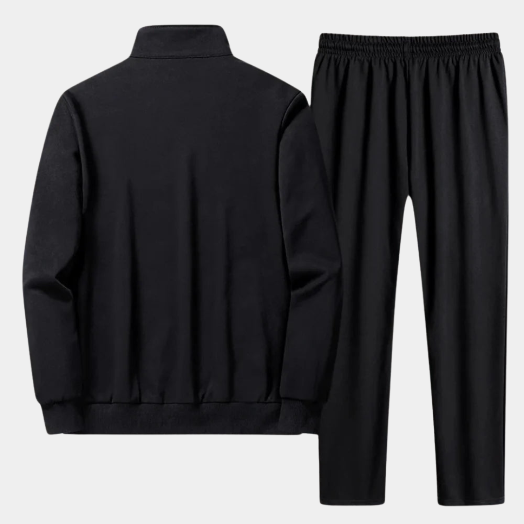 Comfortable Athletic Two-Piece Tracksuit Set