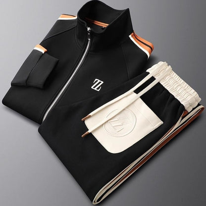 Men's Sporty Tracksuit with Piping Detail