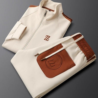 Men's Sporty Tracksuit with Piping Detail