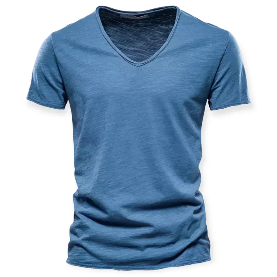 Relaxed Distressed V-Neck T-Shirt