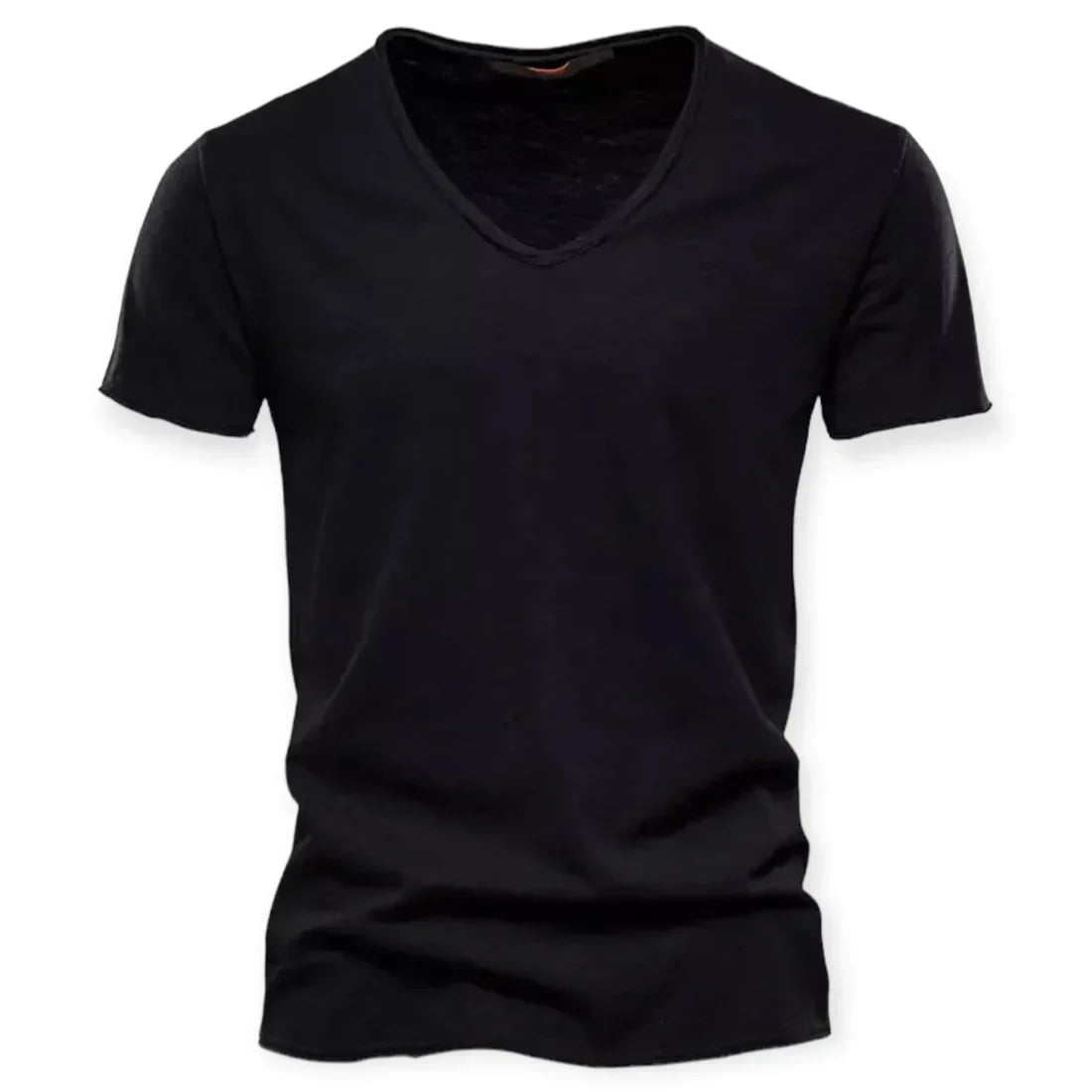 Relaxed Distressed V-Neck T-Shirt