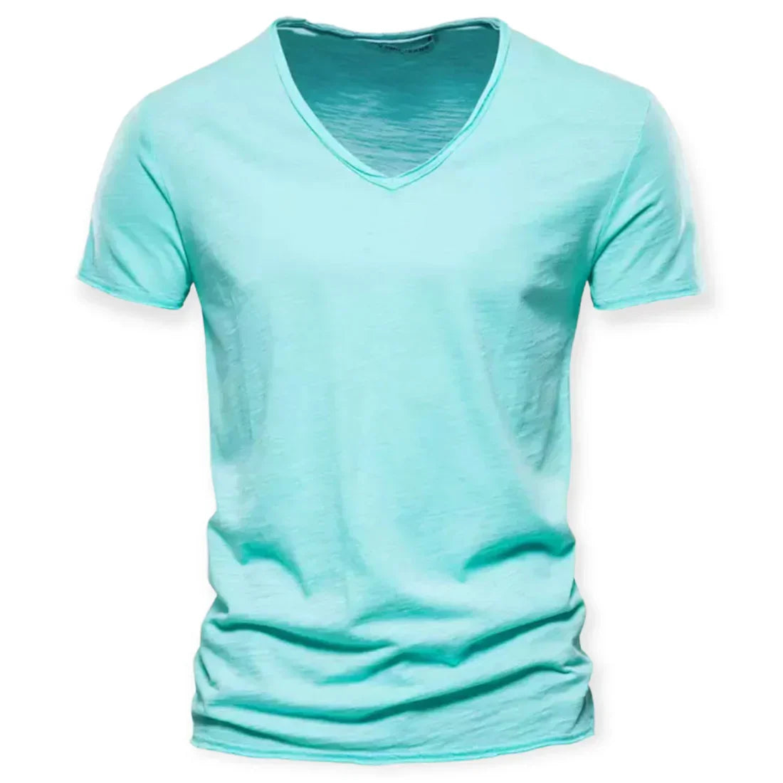 Relaxed Distressed V-Neck T-Shirt