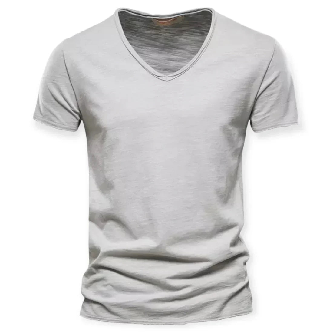 Relaxed Distressed V-Neck T-Shirt