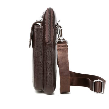Niki | Men's Vertical Crossbody Bag with Flap Pocket