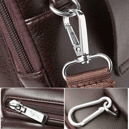 Niki | Men's Vertical Crossbody Bag with Flap Pocket