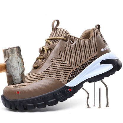 Durable Puncture-Resistant Safety Work Shoes