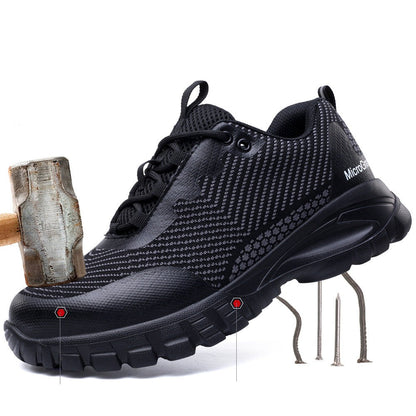 Durable Puncture-Resistant Safety Work Shoes
