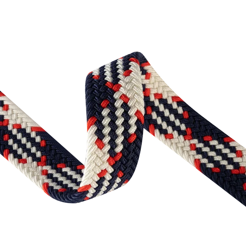Niki | Men's Woven Stretch Belt with Faux Leather Accents