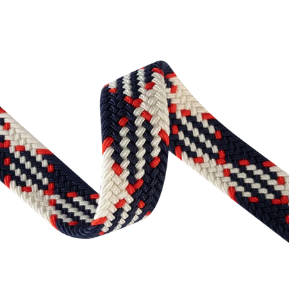 Niki | Men's Woven Stretch Belt with Faux Leather Accents
