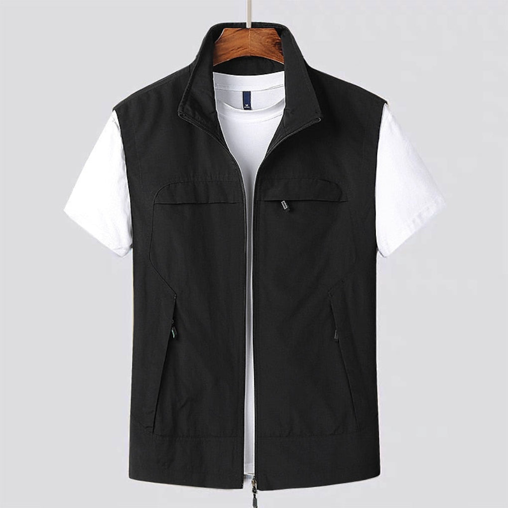 Niki | Men's Zip Front Vest with Pockets