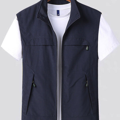 Niki | Men's Zip Front Vest with Pockets