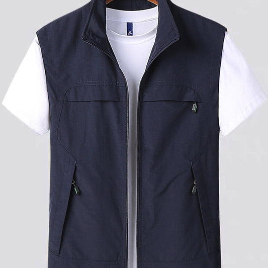 Niki | Men's Zip Front Vest with Pockets