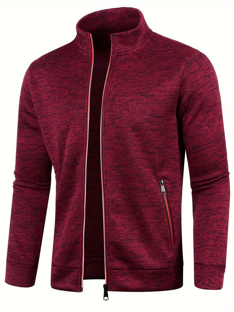 Men's Zip Front Casual Bomber Jacket