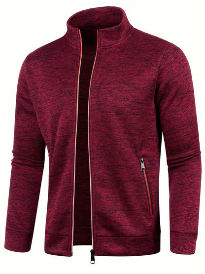 Men's Zip Front Casual Bomber Jacket