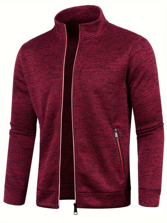 Men's Zip Front Casual Bomber Jacket