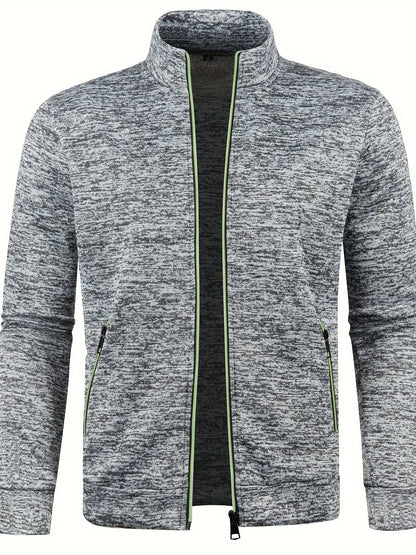 Men's Zip Front Casual Bomber Jacket