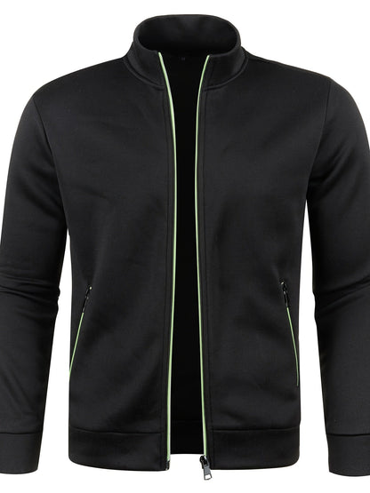 Men's Zip Front Casual Bomber Jacket