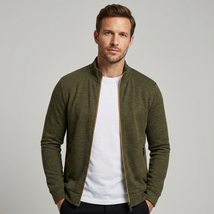Men's Zip Front Casual Bomber Jacket