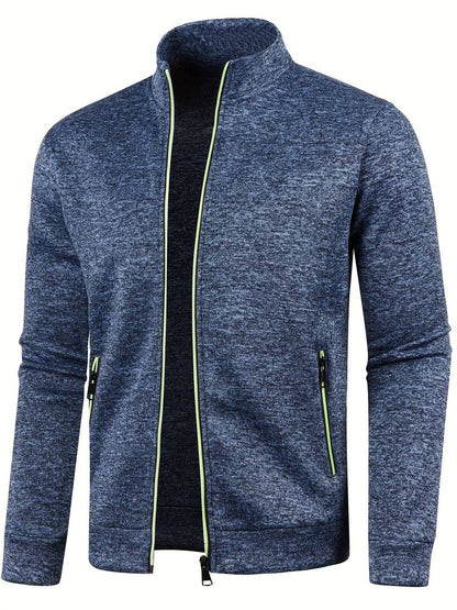 Men's Zip Front Casual Bomber Jacket