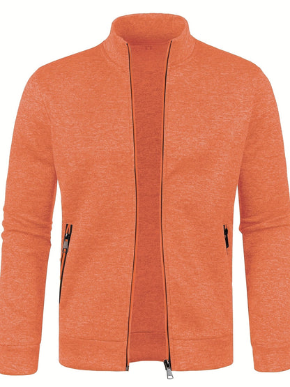 Men's Zip Front Casual Bomber Jacket
