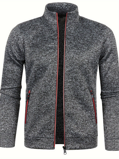 Men's Zip Front Casual Bomber Jacket