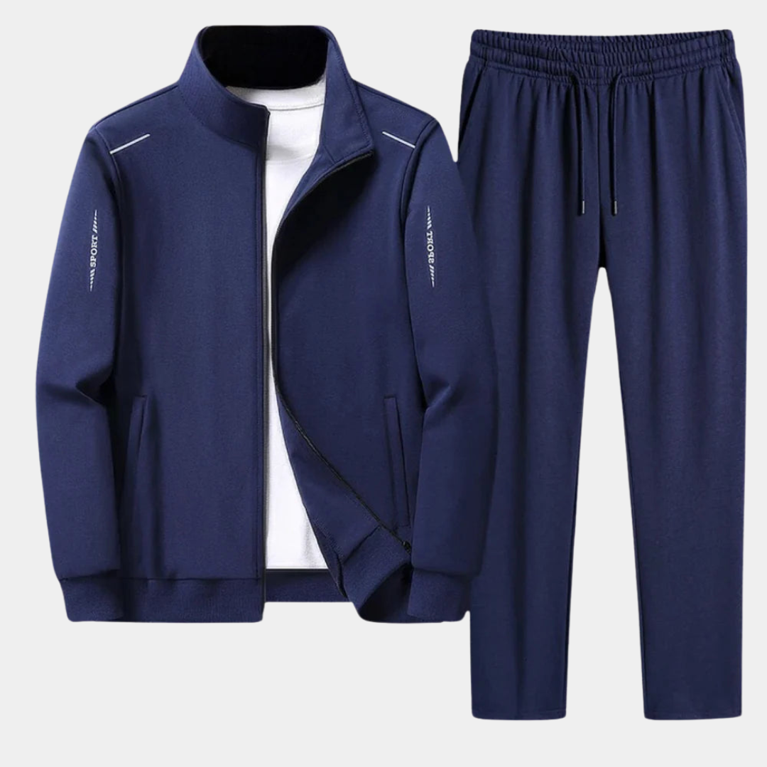 Men's Comfortable Zipper Tracksuit Set