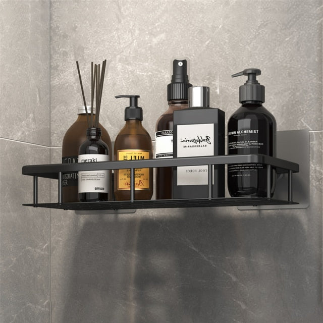 Niki | Metal Suction Cup Bathroom Shelves