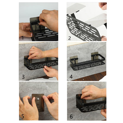 Niki | Metal Suction Cup Bathroom Shelves