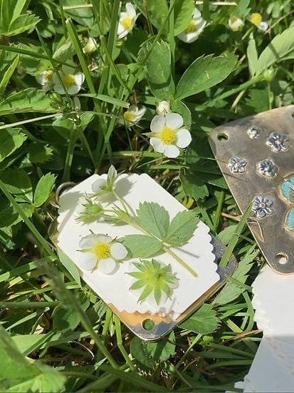 Niki | Pocket Flower Press for Botanicals | Tiny Nature Craft Kit | Travel-Friendly